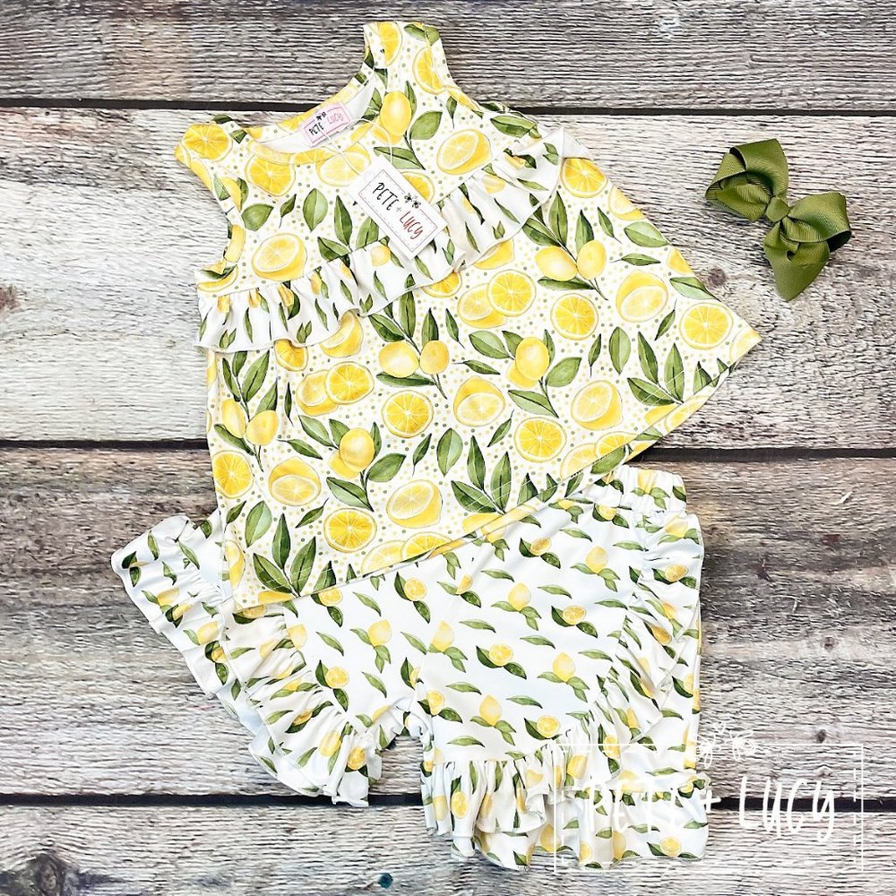 Mellow Lemon Short Set